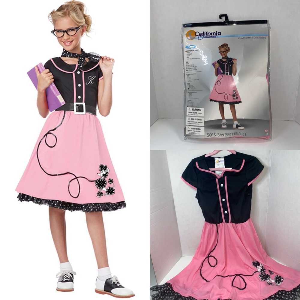California Costume 50’s Sweetheart Girl Costume New